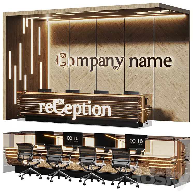 Bark Reception 3D Model Bark Reception 3D Model