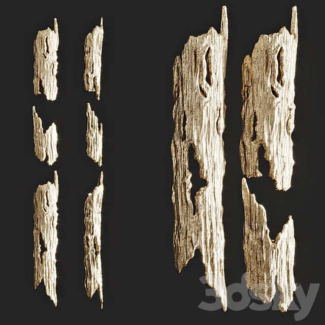 Bark wall light Wood Vetvi Store 3D Model Bark wall light Wood Vetvi Store 3D Model