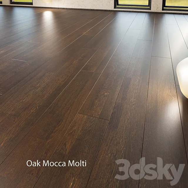 Barlinek Floorboard – Decor Line – Oak Mocca Molti 3DModel