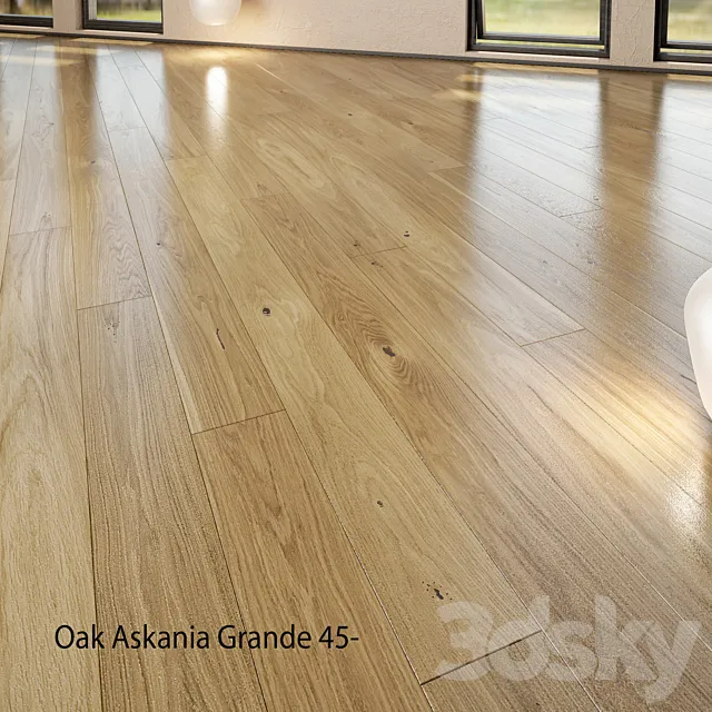 Barlinek Floorboard – Pure Line – Oak Askania Grande 3D Model