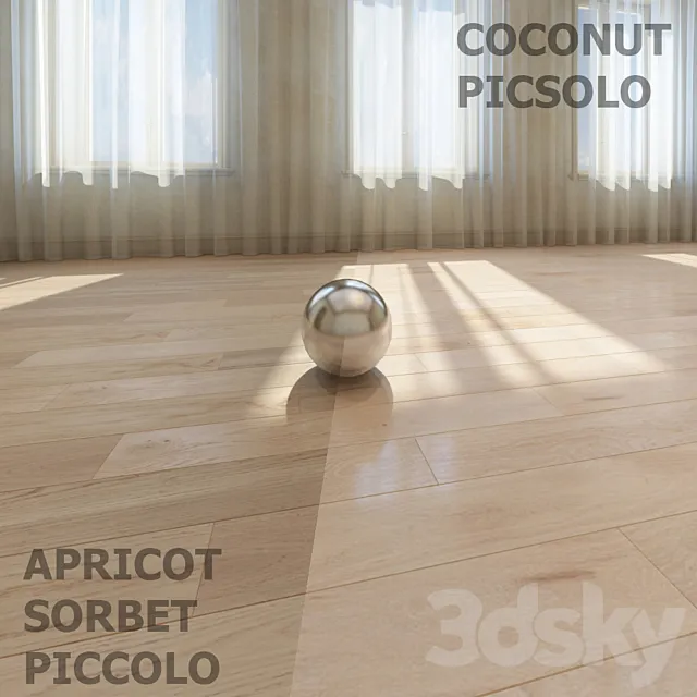 Barlinek OAK APRICOT SORBET PICCOLO COCONUT PICSOLO 3D Model Barlinek OAK APRICOT SORBET PICCOLO COCONUT PICSOLO 3D Model