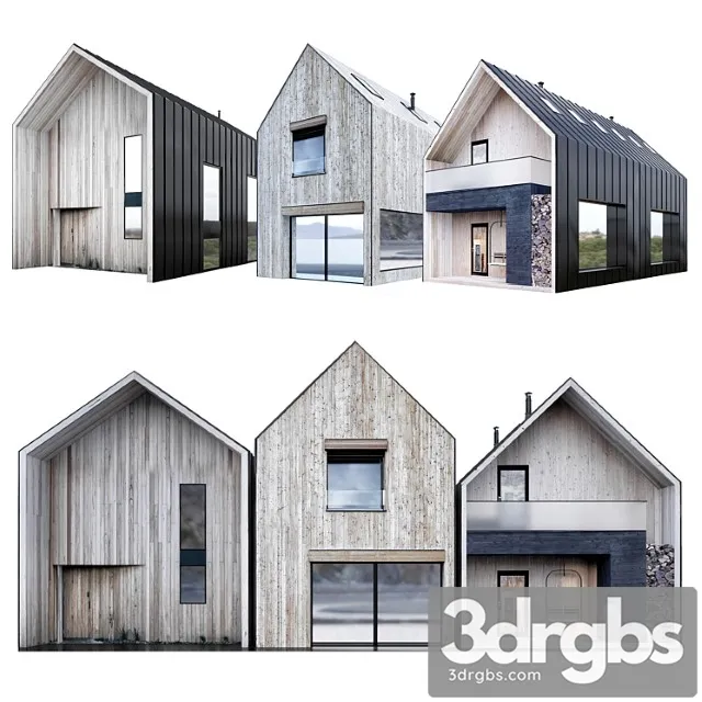 Barn Houses 2 3D Model Download