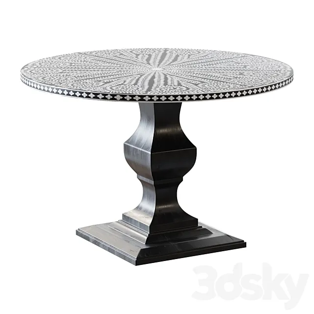 Barnsley Dining Table – Bernhardt 3D Model