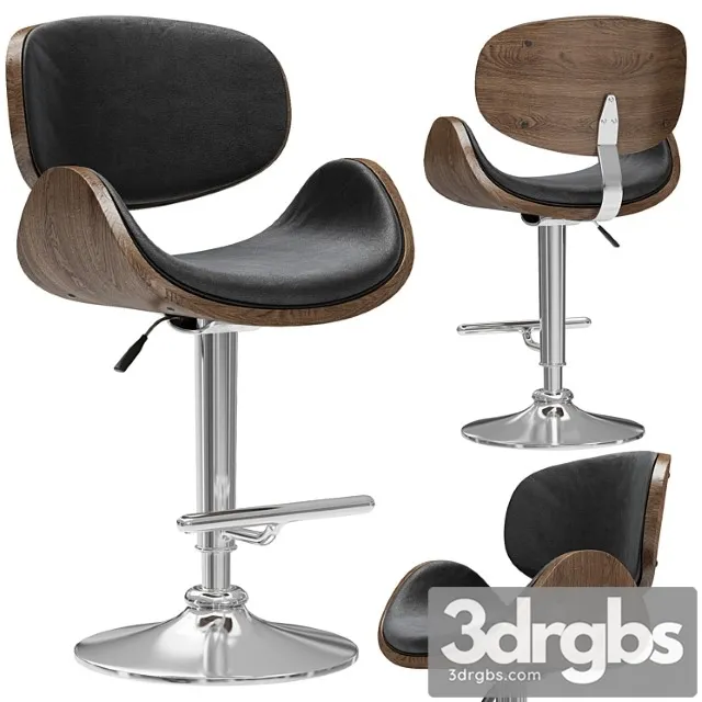 Barnyi Stul Eames Lounge Bar Stool 3D Model Download