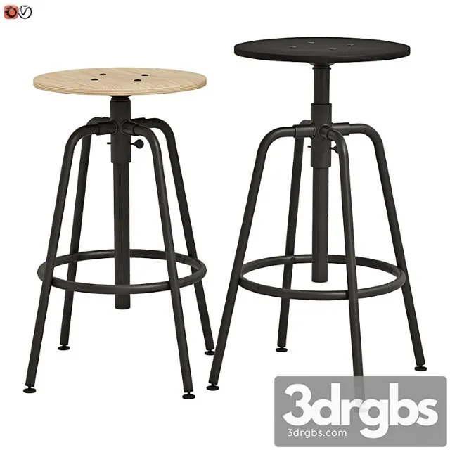 Barnyi Stul Ikea Kullaberg 3D Model Download