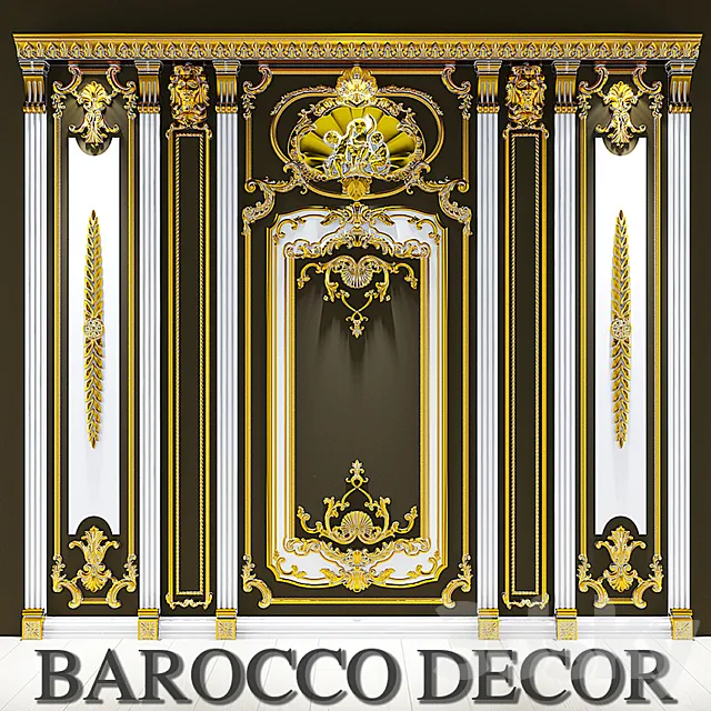 Barocco decor 3D Model Barocco decor 3D Model