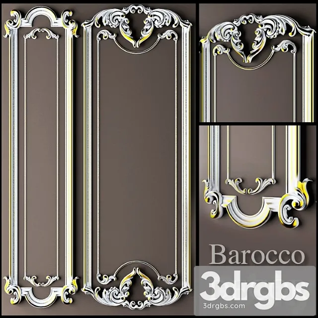 Barocco Decor2 3D Model Download Barocco Decor2 3D Model Download