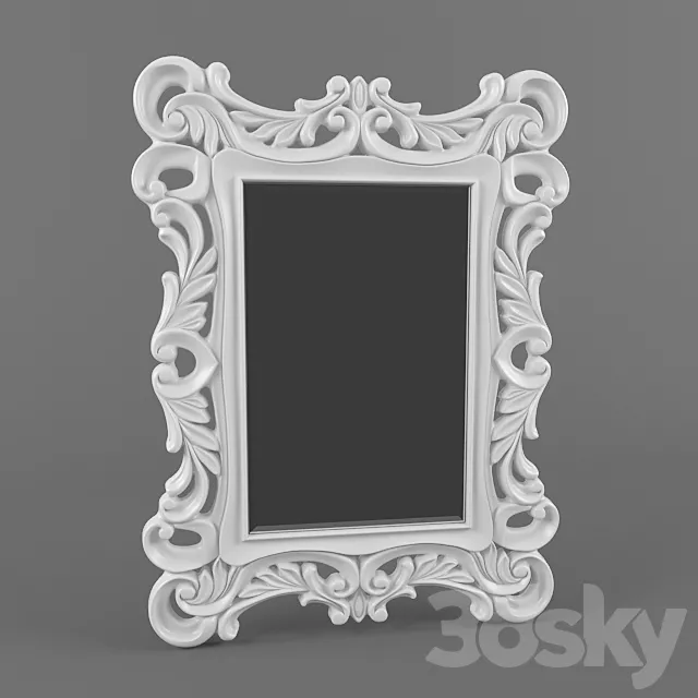 Barocco Floor Mirror 3D Model