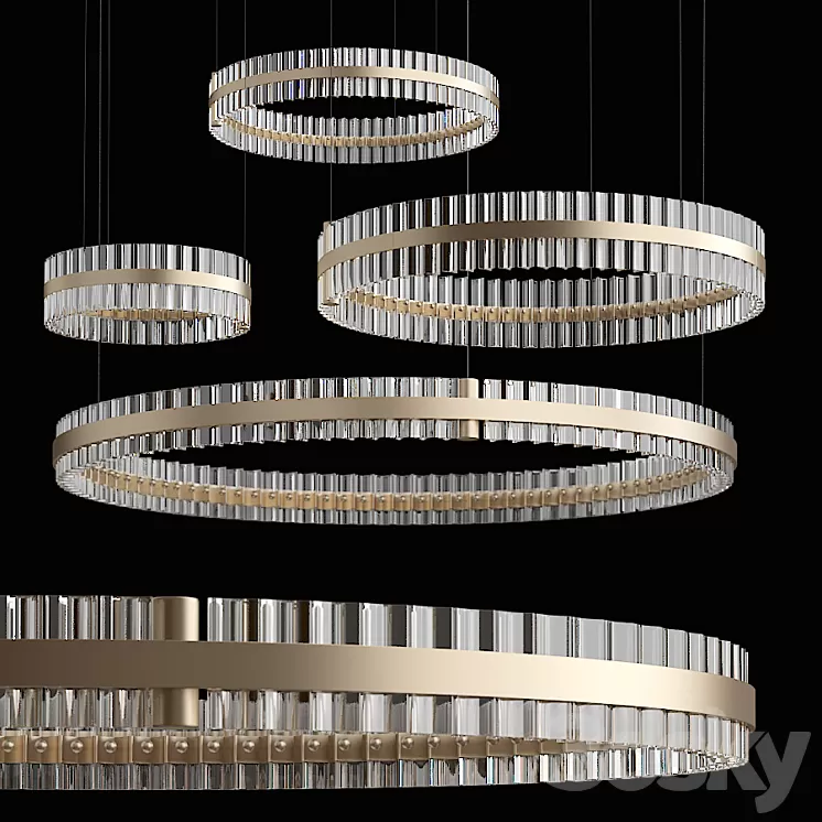 Baroncelli saturno chandelier 3D Model Baroncelli saturno chandelier 3D Model