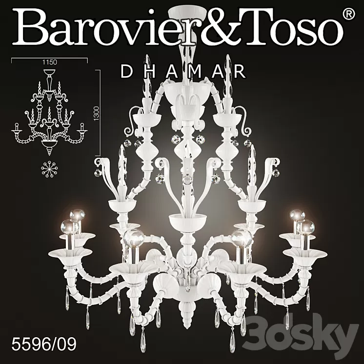 Barovier and Toso – Dhamar 5596\/09 3D Model Barovier and Toso – Dhamar 5596\/09 3D Model