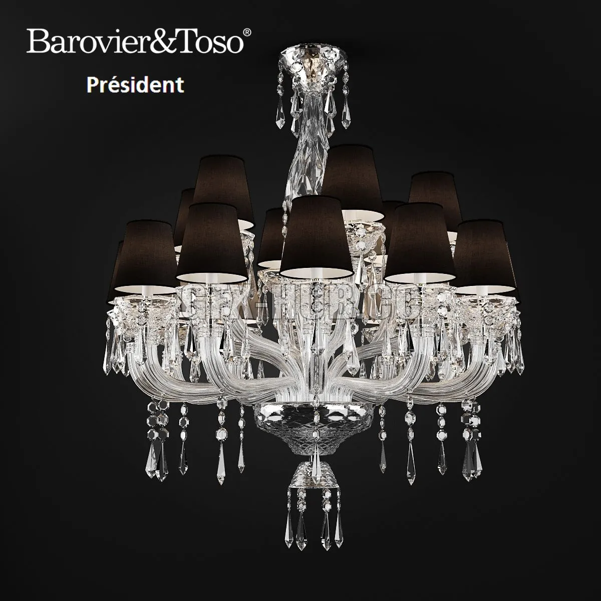 Barovier and Toso President 5695 18A 3D Model Barovier and Toso President 5695 18A 3D Model