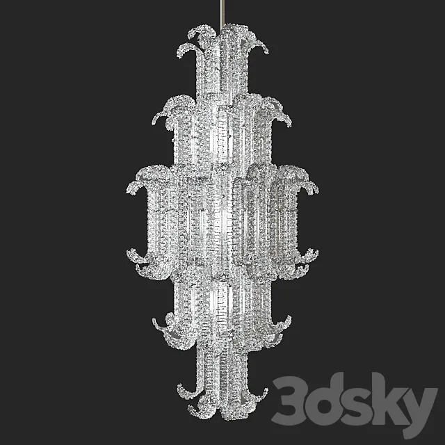 Barovier & Toso New Felci 7243 3D Model Barovier & Toso New Felci 7243 3D Model