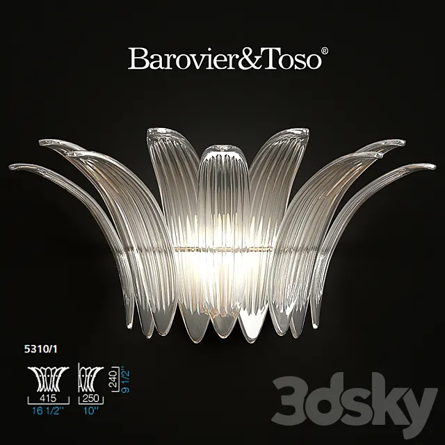 Barovier & toso Palmette bra 3DModel