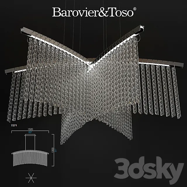 Barovier & toso Palmyra 3D Model Barovier & toso Palmyra 3D Model