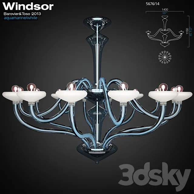 Barovier & Toso. Windsor. 5676_14 3DModel Barovier & Toso. Windsor. 5676_14 3DModel