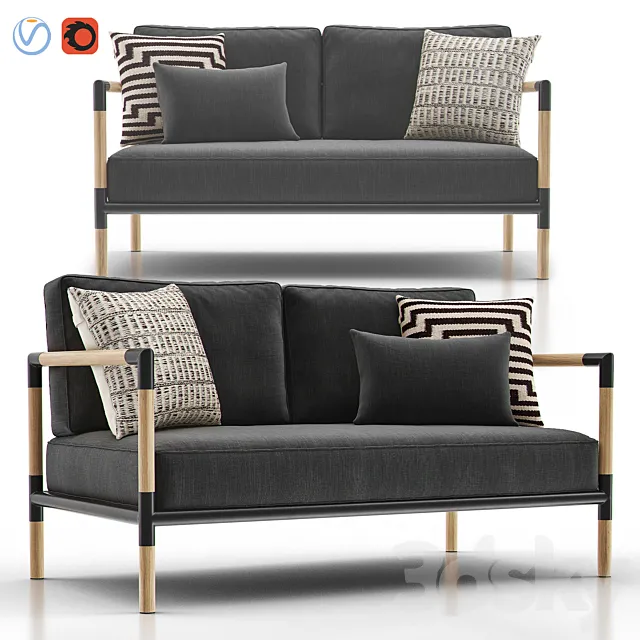 BARRA Sofa from CRATE & BARREL 3DModel