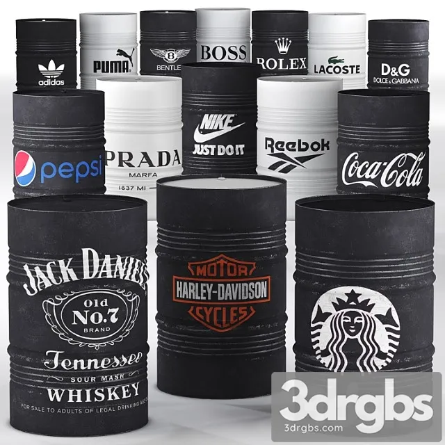 Barrel brends loft 3D Model Download