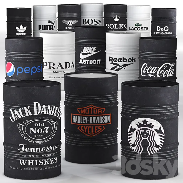 Barrel brends loft 3D Model Barrel brends loft 3D Model