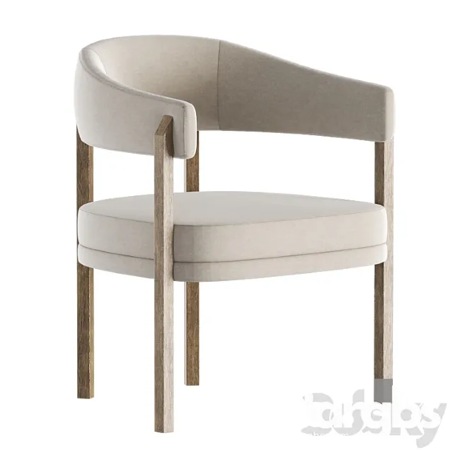 Barrel dining chair in grizzly taupe Barrel dining chair in grizzly taupe