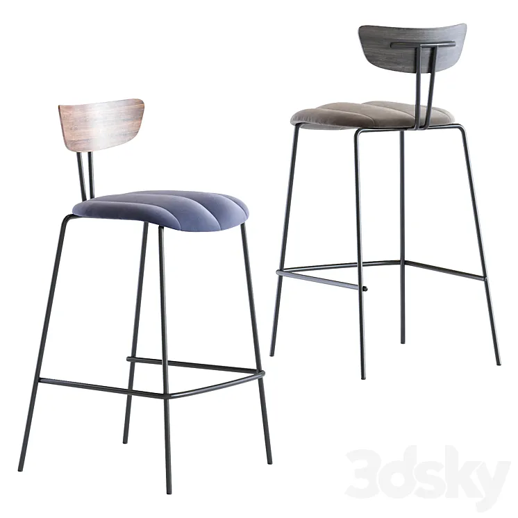 Barstool apel 3D Model Free Download