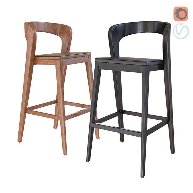 Barstool by Alain Berteau 3D Model