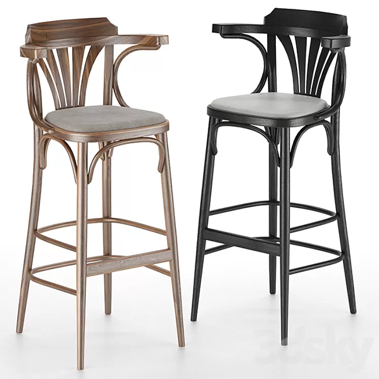 Barstool by TON 3D Model Barstool by TON 3D Model