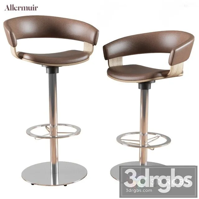 Barstool Counter Stool Mollie Allermuir 3D Model Download