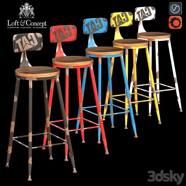 Barstool CRAFT 3D Model