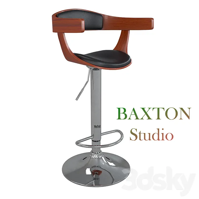 Barstool Modern Bar Stool by Baxton Studio Studio 3DModel