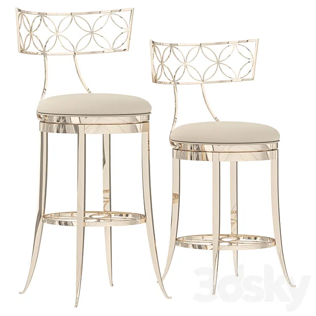 Barstool Royal Klismos At The Bar and semi-bar Royal Klismos At The Counter Caracole 3DModel Barstool Royal Klismos At The Bar and semi-bar Royal Klismos At The Counter Caracole 3DModel