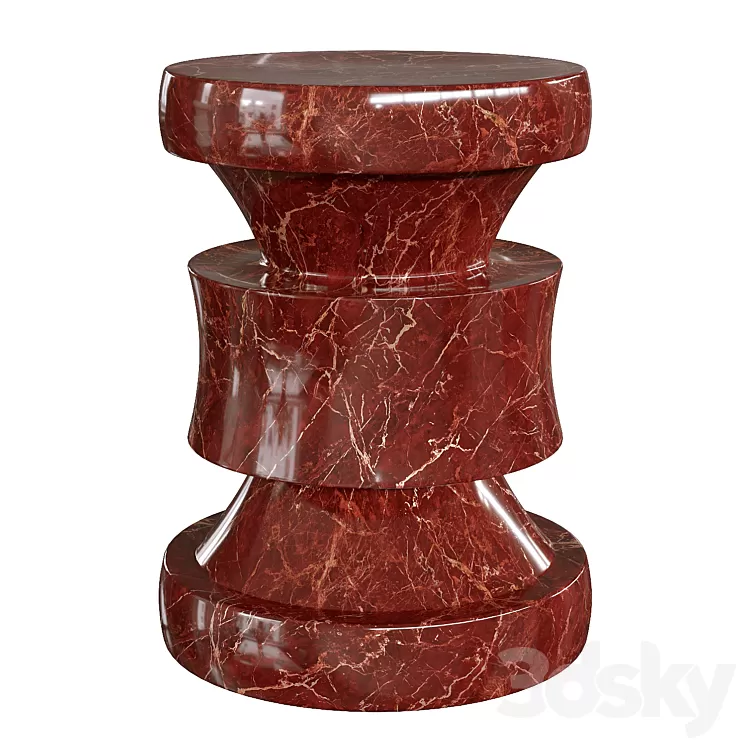 Barth Stool by Le Berre Vevaud 3D Model