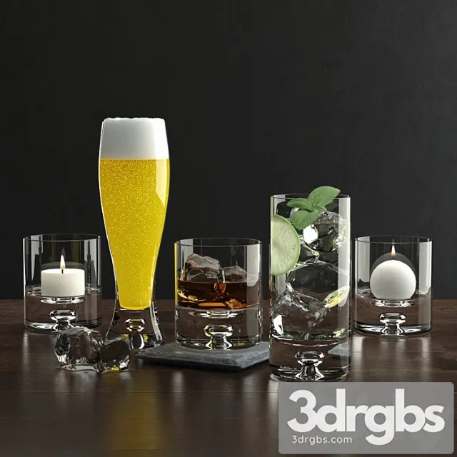 Barware collection 3D Model Download Barware collection 3D Model Download