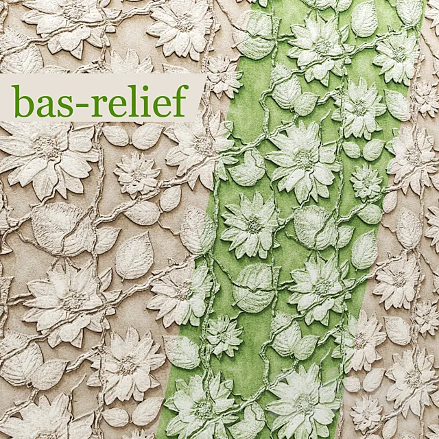 bas-relief Bas-relief stucco plaster flowers pattern stucco decor wall linkrusta 3D Model bas-relief Bas-relief stucco plaster flowers pattern stucco decor wall linkrusta 3D Model
