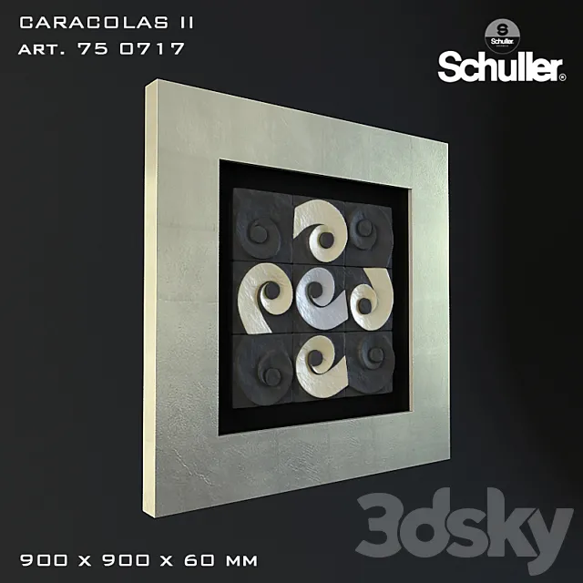Bas Schuller Caracolas II 75 0717 3D Model Bas Schuller Caracolas II 75 0717 3D Model