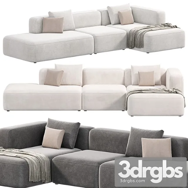 Basecamp chaiselounge left modular sofa by makenordic 2 Basecamp chaiselounge left modular sofa by makenordic 2