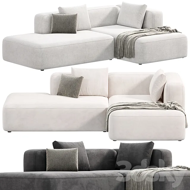 BASECAMP CHAISELOUNGE left Modular Sofa by makenordic 3 3DModel BASECAMP CHAISELOUNGE left Modular Sofa by makenordic 3 3DModel