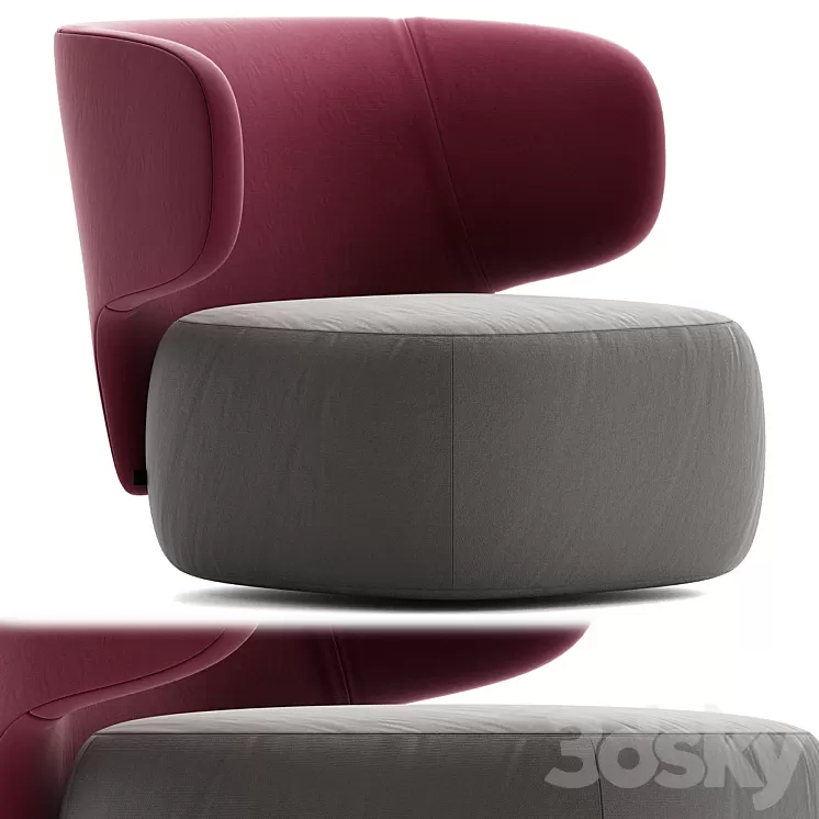 BASEL CHAIR – Armchairs from SOFTLINE 3D Model
