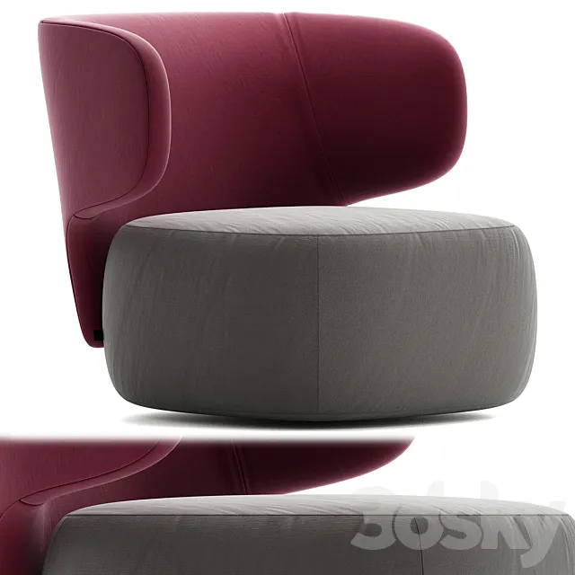 BASEL CHAIR – Armchairs from SOFTLINE 3DModel