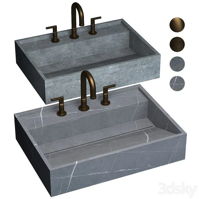 basins Hydra by Inalco 3D Model basins Hydra by Inalco 3D Model