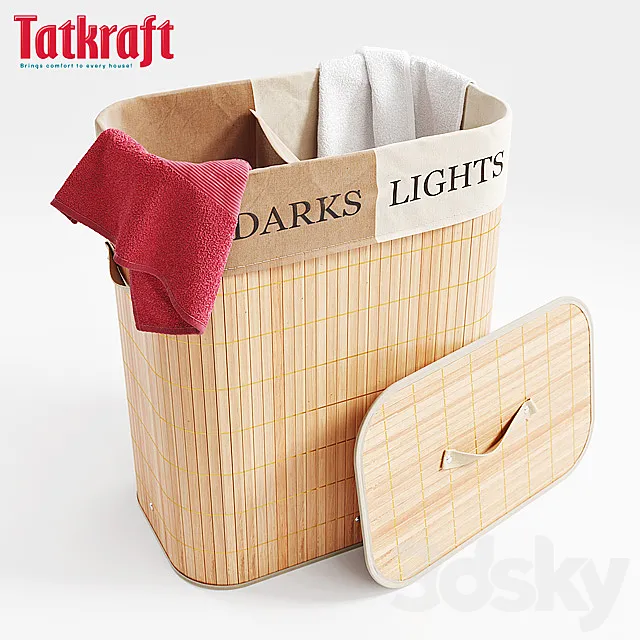 Basket for laundry Tatkraft 3D Model Basket for laundry Tatkraft 3D Model