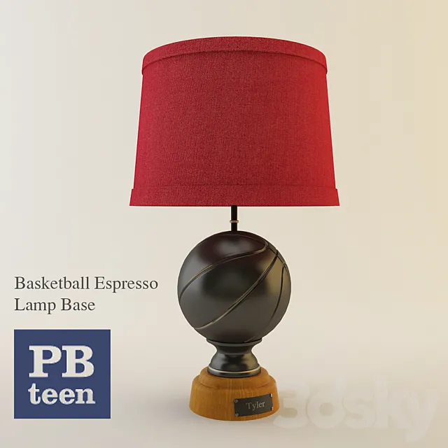 Basketball Espresso Lamp Base 3D Model