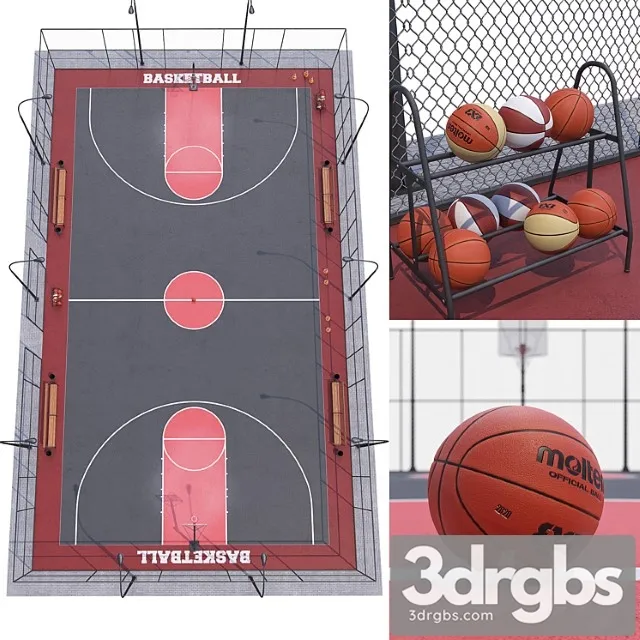 Basketball Field 3D Model Download