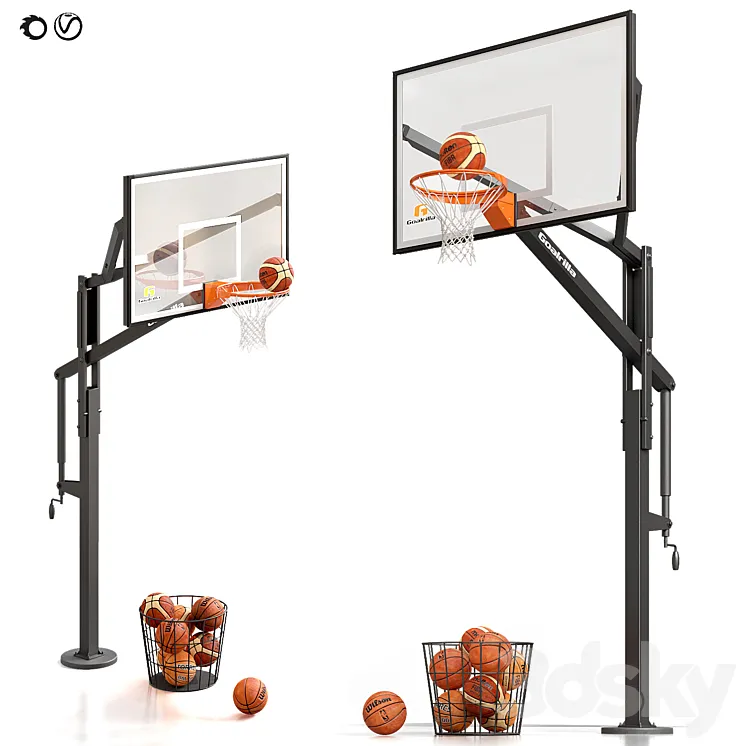 Basketball Hoop Goalrilla 3D Model Free Download