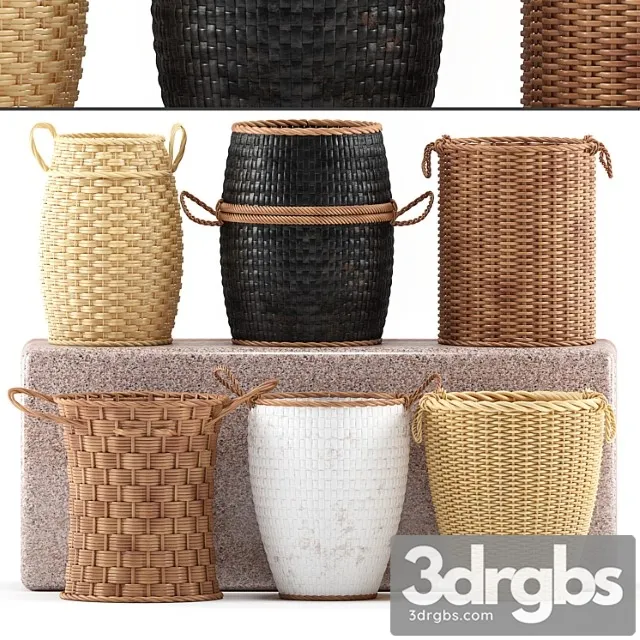 Baskets 01 3D Model Download