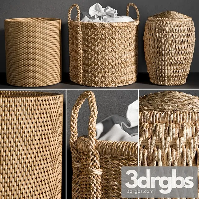 Baskets 4 3D Model Download