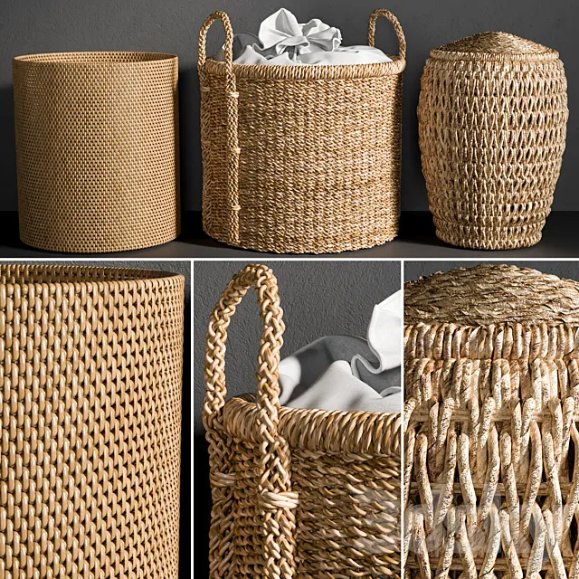Baskets 4 3D Model Baskets 4 3D Model