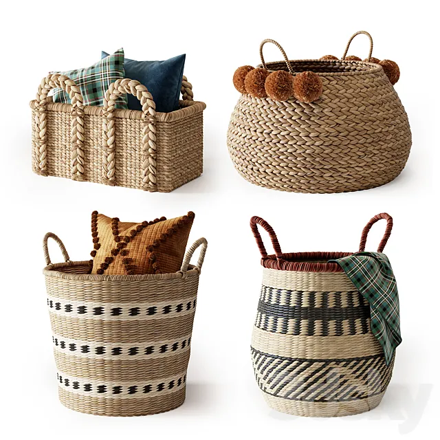 Baskets Set 21 3D Model