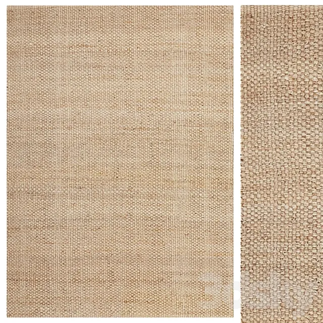 Baskin jute rug 3D Model Baskin jute rug 3D Model