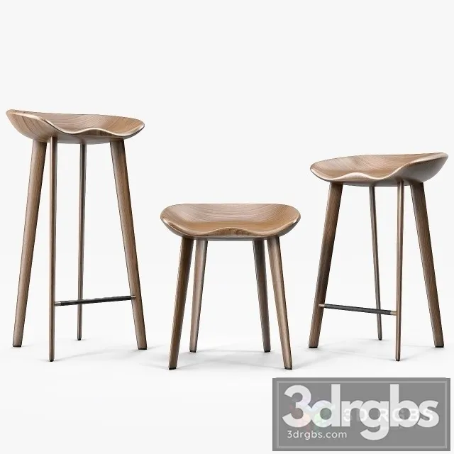 Bassam Fellows Tractor Stools 3D Model Download