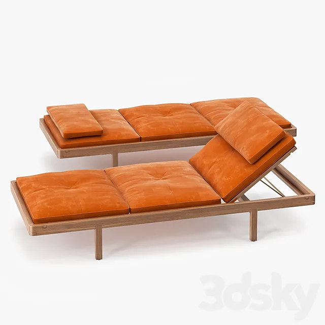BassamFellows Daybed 3DModel BassamFellows Daybed 3DModel